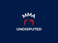 Logo MMA Undiputed Blu e bianco